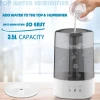 New style top filling water warm and cool mist ultrasonic air humidifier