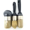 New Style Wood Handle Chalk Round Paint Brush Wax Brush for Furniture