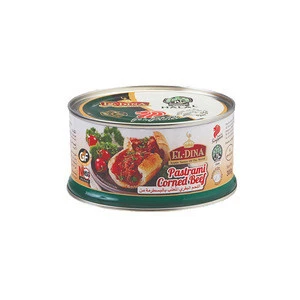 New Taste El-Dina Pastrami Halal Canned Corned Beef 300g