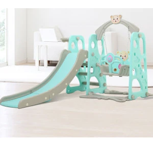 New Type Top Sale Safety Swing and Slide Play Set Preschool Toddler Cheap Kids Indoor Plastic Slide