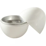 New White Microwave 4 Egg Cooker Steamer Kitchen Cooking Boiler