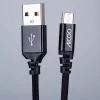 New Wholesale 1m 2.1a Fast Charging Nylon Mobile Phone Data Android Mini Type C Type-c Micro Usb Cable for iPhone for Samsung