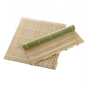 Newell Roller Maker Bamboo Square Bamboo Rolling Kit Green Bamboo Roll 24Cm*24Cm Sushi Mat For Sushi For Rolling