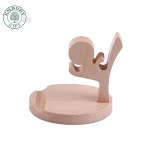 Newest wooden mobile stand for desk, Mobile phone holder