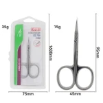 NGHIA EXPORT Professional Stainless Steel Embroidery Sewing Curved Small Nail Cuticle Scissors For Women Salon
