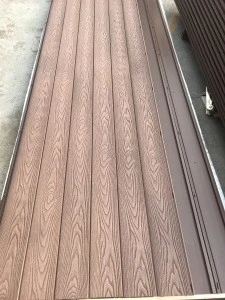 Niceway 3D wood embossed colormix outdoor wpc decking german technology waterproof engineered flooring
