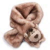 NICI plush Scarf for kids Lovely Cartoon toy head decorative Kids Scarf Winter Warm Rabbit Fur Baby Scarf
