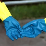 NMSHIELD latex household gloves for agriculture fishing gloves waterproof heavy duty chemical gloves long