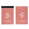 No smell polyethylene express shipping custom logo patterned customised small cute pink mailing bags