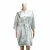 Import Noble custom solid color thin cardigan robe summer sexy short bathrobe ladies silk dressing gown from China
