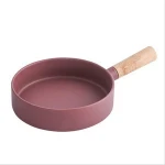 Nordic Style Wood Handle Spaghetti Pasta Bowl Round Dishes Plates Ceramic Dinner Plate Tableware Salad Bowl Ceramic
