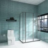 Northern Europe modern bathroom High-end custom designer cheap matt black toilet with gold line