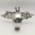 Import Novelty Halloween silver metal flying bat decorative napkin ring from China