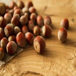 Nuts in shell roasted hazelnuts