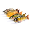 OEM 9.5cm/11g 3D Lifelike Fishing Lures Colorful Sea Fishing Bait 7 Segment Fish Lure