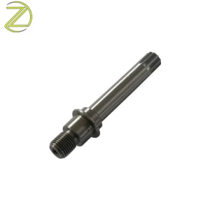 OEM High quality cnc machining carbon steel shafts double head thread shafts from china factory
