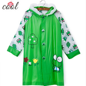 OEM kids raincoat with customized logo rain poncho rain gear for children