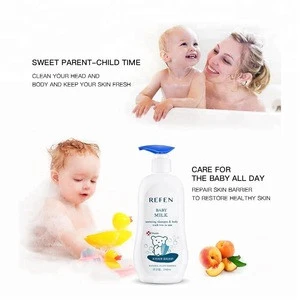 OEM plant essence orange flower body wash moisture shampoo 2 in 1 natural herbal gel  hair juice for mum and baby