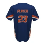 OEM 100% Polyester Custom Baseball Jersey Automated Cutting Technique Sportswear T-Shirt for Men and Women