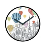 OEM/ODM high quality marble wall clock retro theme mechanism clock for can customized different logo
