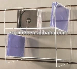 Original Wall Mount Clear Acrylic CD Rack