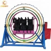 Other amusement park products mobile fairground ride trailer space ring 3D human gyroscope 2 seats