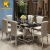 Import Other commercial furniture metal dinning table set modern restaurant dining tables with chairs DT006 from China