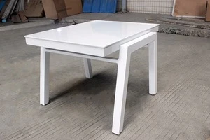 Outdoor Funiture White Aluminum Coffee Table
