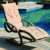 outdoor rattan chaise lounge sun lounge
