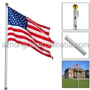 Outdoor Telescopic Flag Pole All Countries Adjustable