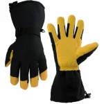 Ozero Men Waterproof Breathable Winter  Snow Ski Genuine Cowhide Leather Gloves & Mittens Gloves .