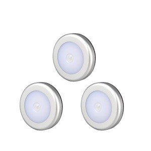 Pack of 3 LED under Pir Motion Sensor Closet Kitchen Cabinet  Light For Bar Wardrobe Cabinet Light