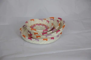 paper rope storage box plate durable Home School Office Organization
