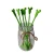 Import Party Bar Wine Cocktail Coffee Milk Tea Stirring Spoon Green Coconut Tree Shape Plastic Drink Stirrer from China