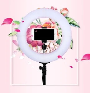 Photographic lighting LED circle ring light lamp live shooting studio Color Makeup Professional Video Phone Camera Selfie stick