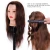 Plastic gold doll cheap human hair styling afro barber training mannequin head for hairdressers