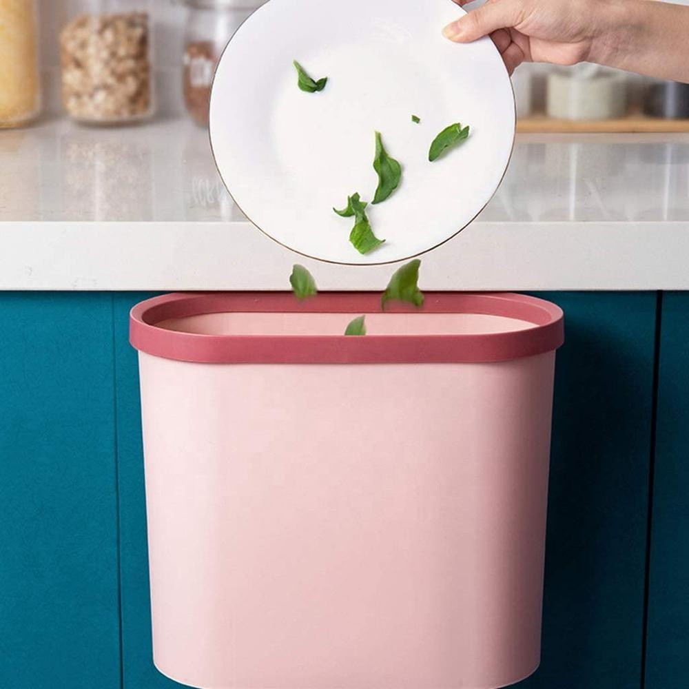 Buy Plastic New Kitchen Storage Box Cabinet Door Hanging Trash Can ...