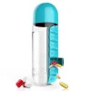 Plastic Shaker Water Bottle With 7 Day Pill Box Pill Box Pill Water Bottle Organizer