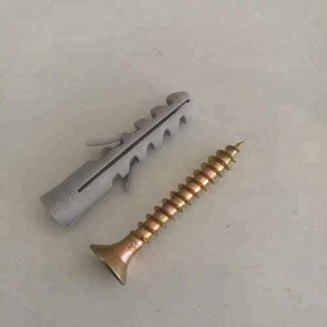 plastic wall anchor or nylon expansion plug screw