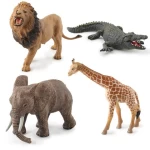 Plastic wild animal set model toy Simulation wild animal model toy tiger elephant panda children PVC Plastic Animal Decorations