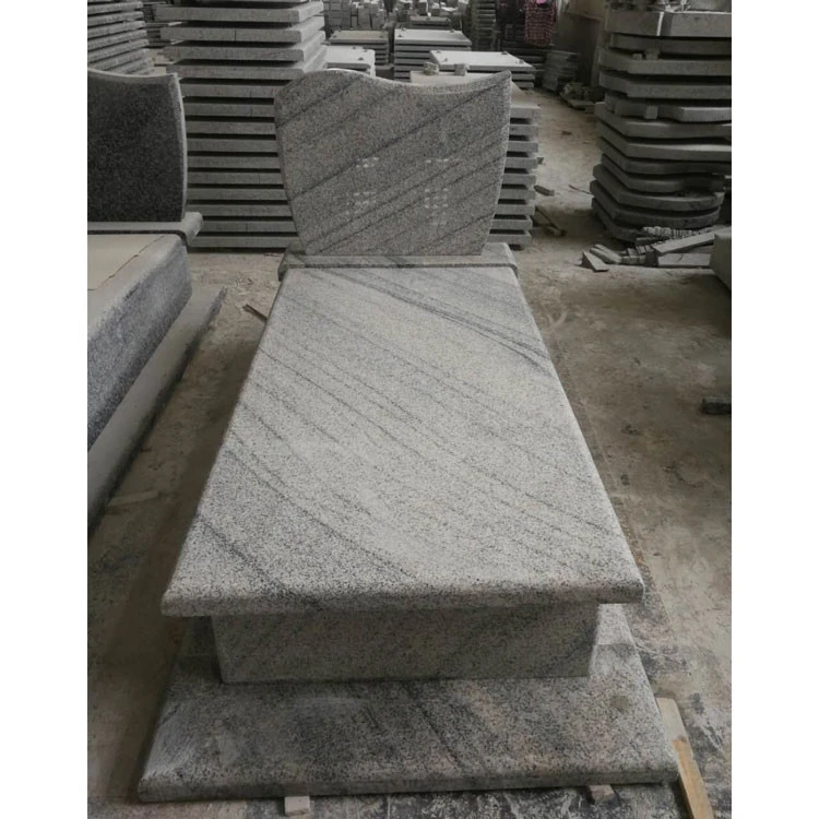 Poland tombstone designs Ash grey granite modern grave stones and monuments