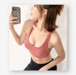 Popular Fashion High Quality Running Sports Bra Yoga Fitness Shockproof Sports Bra