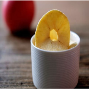 Popular healthy snack food freeze dried apple crisp