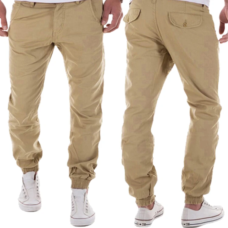Popular Style Customized Color Sweatpants Mens 100 Cotton Twill Jogger Pants