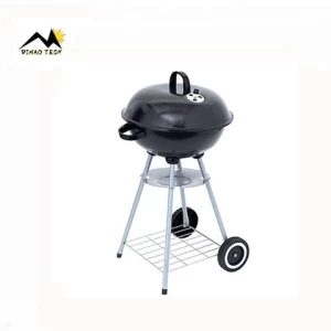Portable Smokeless 18" Kettle Outdoor Camping Mini Charcoal Balcony Bbq Grill Barbeque Grill Barbecue Grill with Wheel