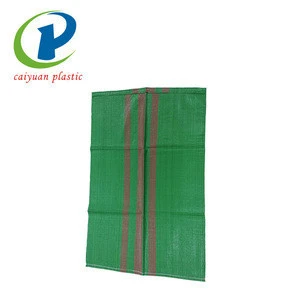 PP woven bag for 50kg Rye with red strip