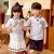 Import Primary school uniforms school style short-sleeved shirts kindergarten clothes from China