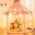 Import Princess Girls Pink Large Playhouse Kids Castle Play Toy Tent with LED Lights from China