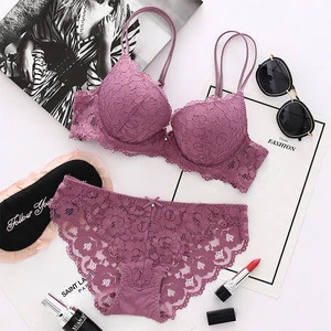 Women's Foam Bra and Panty Set in Purple color very beautiful and attractive
