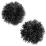 Professional outdoor Microphone Fur Windshield Furry Wind muff for compact Mini Lapel Lavalier Mics with clip